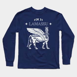 Lamassu Illustration V2 (white print) Long Sleeve T-Shirt